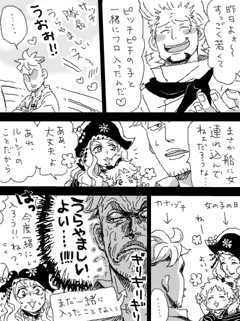 One Piece 男女cp の人気イラストやマンガ 画像 手書きブログ