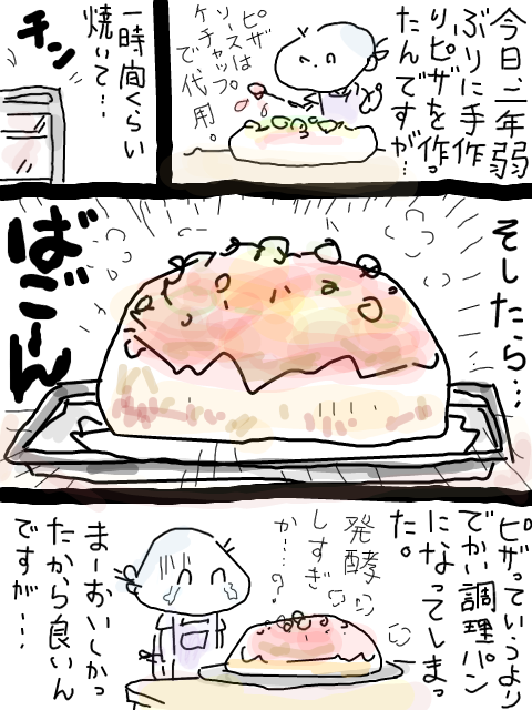 手作りピザ