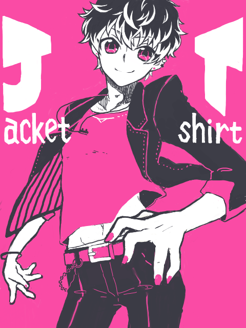 jacket×T-shirt