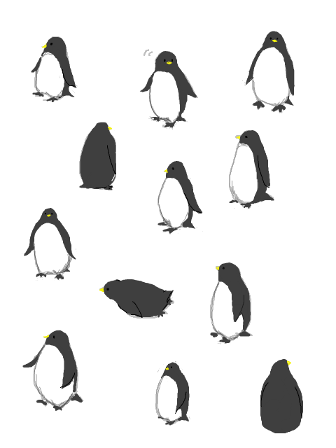 ペンギン の人気イラストやマンガ 画像 手書きブログ
