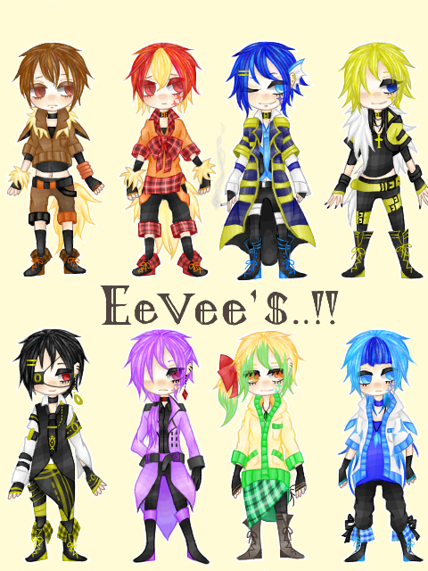 【擬人化注意】Eevee`S!