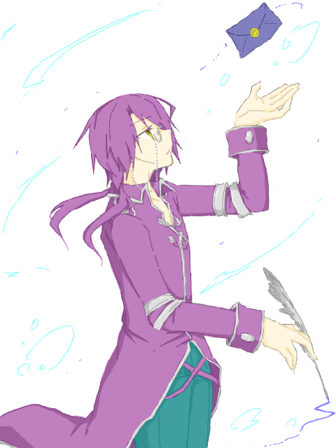 風に紫の船