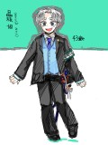 スーツ×刀