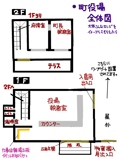 役場　見取図