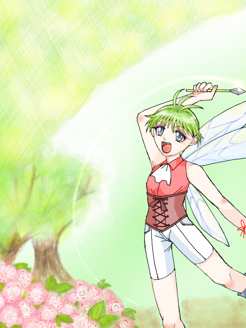 緑の指と妖精の翅【鳥の魔女】