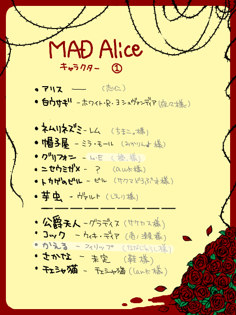 【MAD Alice】お子様一覧