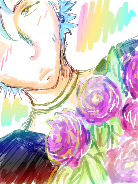 Ivan and roses &lt;3