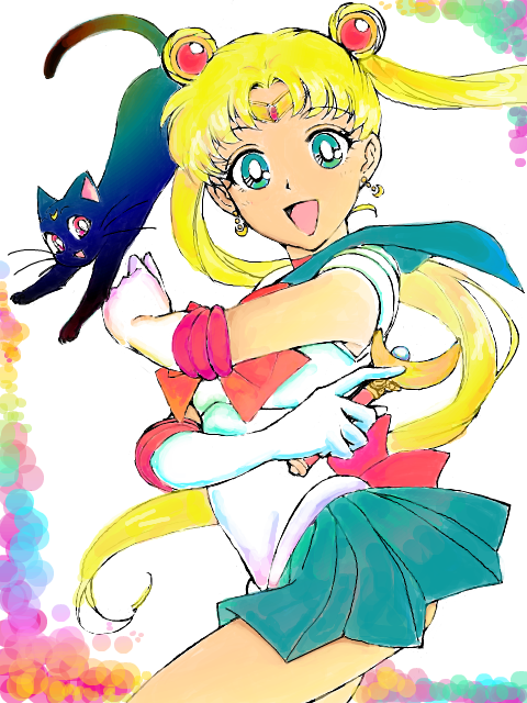 Sailor moon &amp; Luna