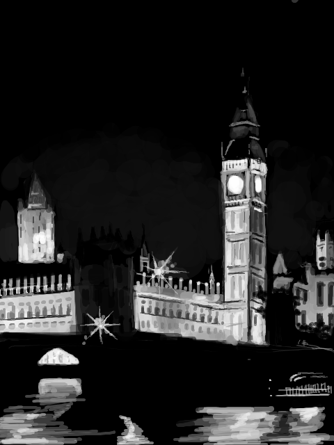 友人リク「ロンドンの夜景」