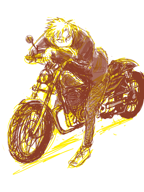 辰巳とバイク