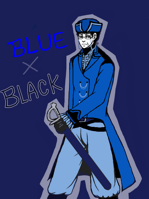青×黒