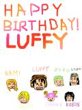 happy birth day!! LUFFY