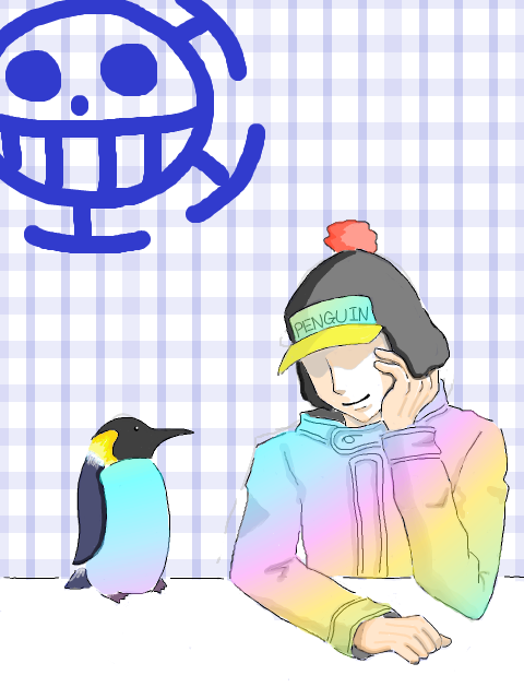 虹色ペンギン
