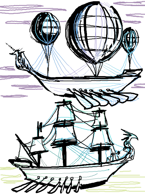 海賊船・空賊船イメージ