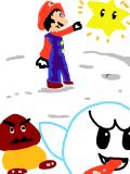 ある雪の日のマリオたち