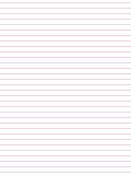 普通の罫線ノートテンプレ(白×赤紫)