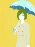 雨の降る傘