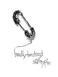 badly-bruised safety pin