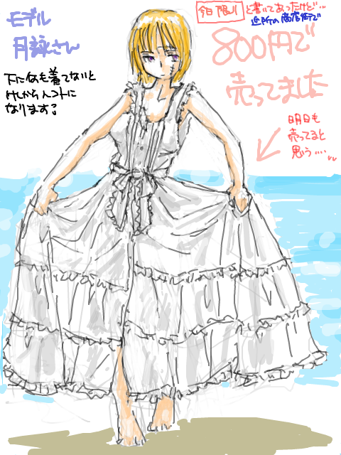 ８００円のドレス