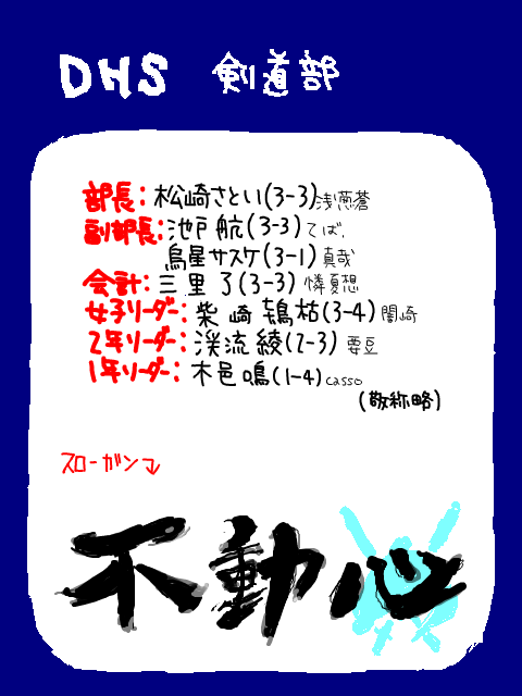 いるか学院　剣道部組織