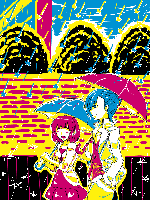 雨と傘とあいはる