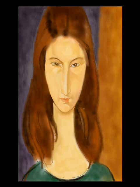 モディリアーニ 「ジャンヌ・エビュテルヌの肖像」
