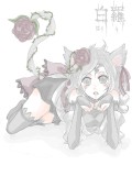 薔薇咲く猫