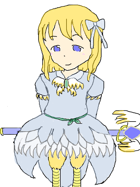 #フォロワーさんからイメージもらって魔法少女描く