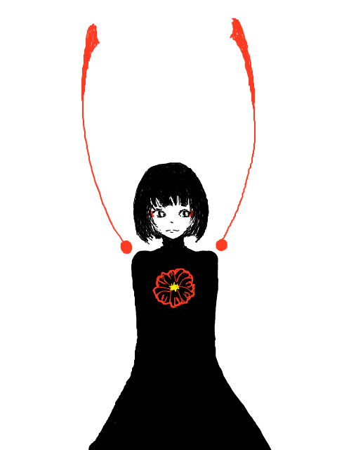 red black yellow girl