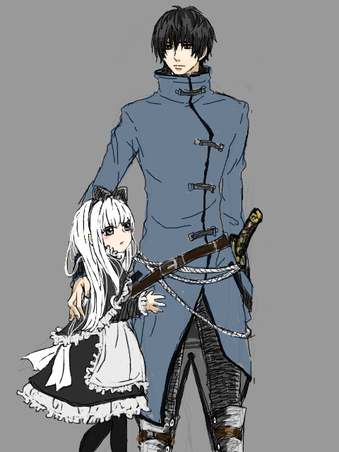 白い少女と黒い騎士