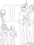電車と大阪の子供