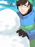 【志麻高】雪遊び