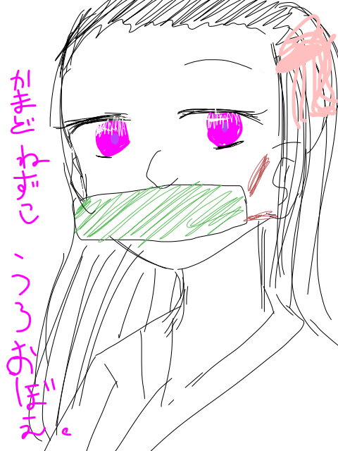 うろ覚えで描いた禰豆子ちゃん…