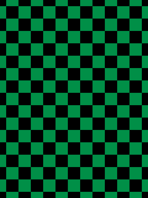 40×40 上下左右対称な市松模様 黒緑