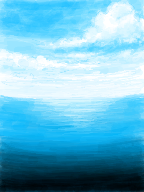 テンプレ_【単色エディタ】空と海