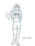 27 背後にホタテの貝殻ある感じ