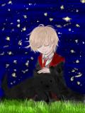 星空と黒犬と僕