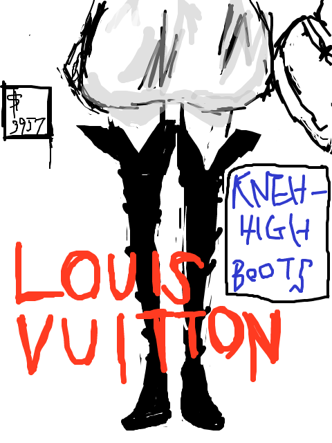 LOUIS VUITTON-KNEE HIGH BOOTS