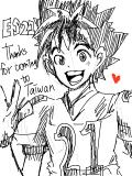 For Eyeshield:Welcome to Taiwan.