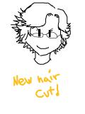 my new hair cut. 