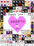 HEART♡ 100over! Thank you!!